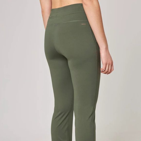 DEFECT Mondetta Women's High-Rise Flare Pants Activewear Green Size S $60 VV009 - Picture 3 of 7